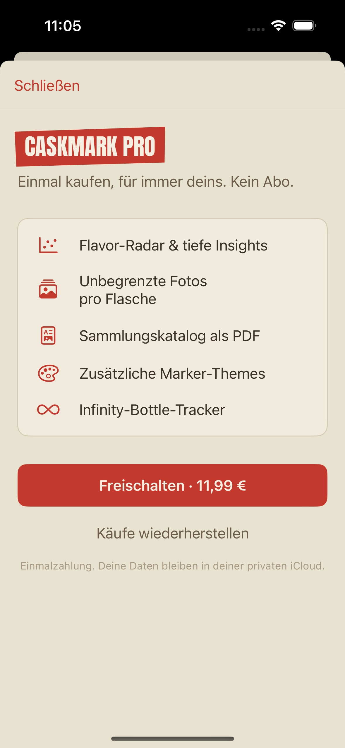 Caskmark Pro Freischaltung